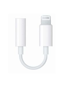 RadioShack Lightning Male to 3.5MM Male MFI White Adapter 1202263
