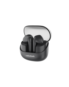 RadioShack Live Sound Wireless Bluetooth Earbuds with Noise Cancellation, IPX5 Waterproof, Black 3304399  
