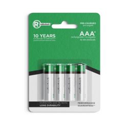 RadioShack AAA Rechargeable Batteries 2300761 4 Pack 