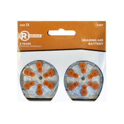 RadioShack Hearing Aid Battery, Size 13, 12 Pack, 2302525