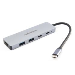 RadioShack 5 Port 2 Type C 2 USB HDMI Type C Adapter 2605172