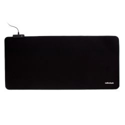 Radioshack LED gaming mouse pad with RS logo black 2607105 31.49 x 14.57 in