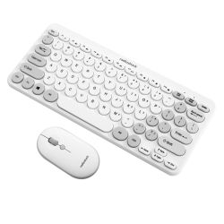 RadioShack Keyboard And Mouse 2.4G Wireless Combo White 2607124