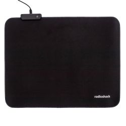 Radioshack LED gaming mouse pad with RS logo black 2607104
