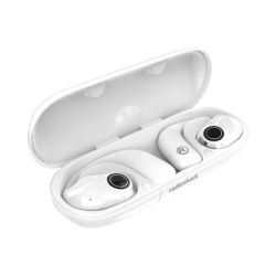 RadioShack Live Sound Wireless Earbuds, Bluetooth 5.3, Enhanced Bass, 8H Playtime, white 3304398
