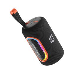 RadioShack Black and Orange Wireless Speaker with RGB Lights 4001779