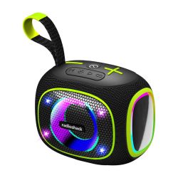 RadioShack Mini Wireless Speaker, Bluetooth 5.3, 10W, RGB, FM Radio, Waterproof IPX5 4001776