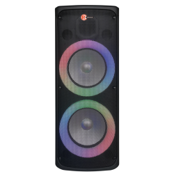 RadioShack Dual 10-inch 2-Way Rechargeable Battery Speaker Box 4001966