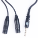 RadioShack 3.5mm Male to 2 Female Connectors Cable 1503292